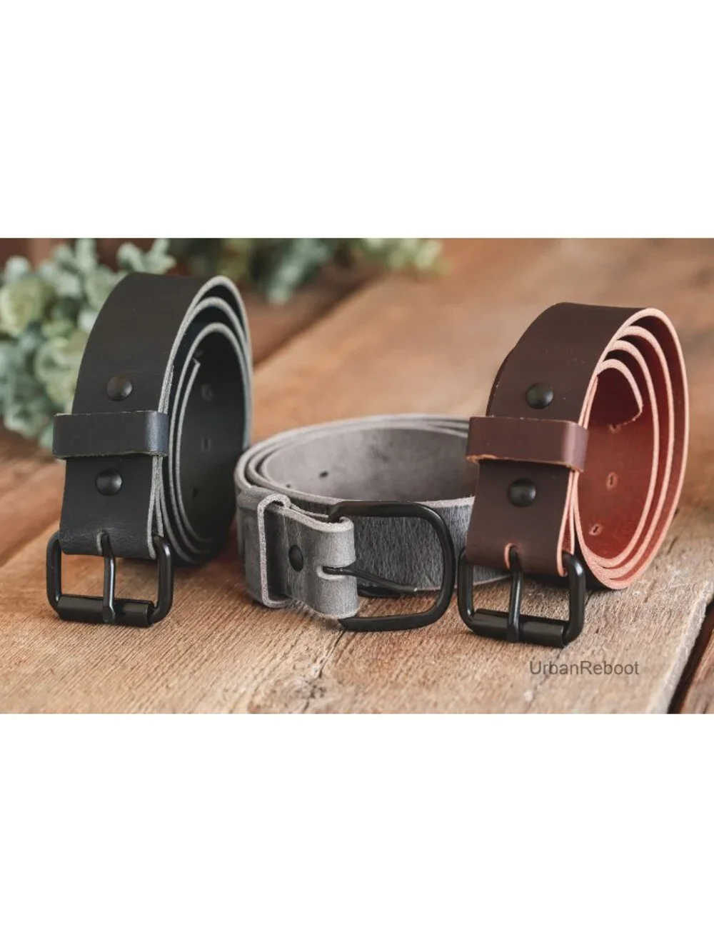 Men's Full Grain Leather Belt - 1.5
